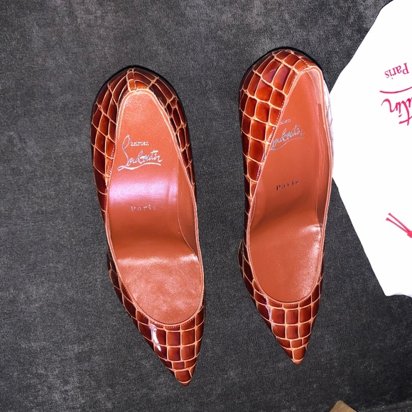 Christian Louboutin Kate 85 crock embossed size EU 39 - Picture 4 of 10